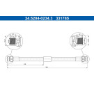 ATE | Bremsschlauch | 24.5204-0234.3