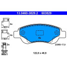 ATE | Bremsbelagsatz, Scheibenbremse | 13.0460-3829.2