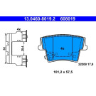 ATE | Bremsbelagsatz, Scheibenbremse | 13.0460-8019.2 ATE | Bremsbelagsatz, Scheibenbremse | 13.0460-8019.2