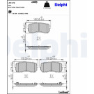 Delphi | Bremsbelagsatz, Scheibenbremse | LP3178 Delphi | Bremsbelagsatz, Scheibenbremse | LP3178