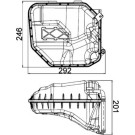 Mahle | Ausgleichsbehälter, Kühlmittel | CRT 9 000S