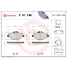 Brembo | Bremsbelagsatz, Scheibenbremse | P 50 049 Brembo | Bremsbelagsatz, Scheibenbremse | P 50 049