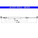 ATE | Seilzug, Feststellbremse | 24.3727-1070.2