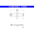 ATE | Zubehörsatz, Scheibenbremsbelag | 13.0460-0529.2