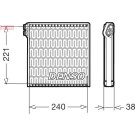 Denso | Verdampfer, Klimaanlage | DEV09102