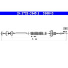 ATE | Seilzug, Kupplungsbetätigung | 24.3728-0845.2