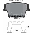 Textar | Bremsbelagsatz, Scheibenbremse | 2265001 Textar | Bremsbelagsatz, Scheibenbremse | 2265001
