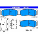 ATE | Bremsbelagsatz, Scheibenbremse | 13.0460-5782.2 ATE | Bremsbelagsatz, Scheibenbremse | 13.0460-5782.2