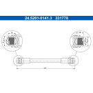 ATE | Bremsschlauch | 24.5201-0141.3