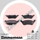 Zimmermann | Bremsbelagsatz, Scheibenbremse | 24036.165.1 Zimmermann | Bremsbelagsatz, Scheibenbremse | 24036.165.1