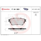 Brembo | Bremsbelagsatz, Scheibenbremse | P 54 063