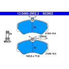 ATE | Bremsbelagsatz, Scheibenbremse | 13.0460-2902.2 ATE | Bremsbelagsatz, Scheibenbremse | 13.0460-2902.2