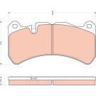 TRW | Bremsbelagsatz, Scheibenbremse | GDB1739 TRW | Bremsbelagsatz, Scheibenbremse | GDB1739