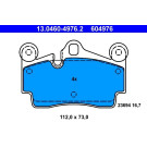 ATE 13.0460-4976.2 Bremsbeläge für Verschleißwarnanzeiger vorbereitet, exkl. Verschleißwarnkontakt