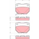 TRW | Bremsbelagsatz, Scheibenbremse | GDB3308 TRW | Bremsbelagsatz, Scheibenbremse | GDB3308