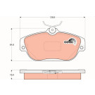 TRW | Bremsbelagsatz, Scheibenbremse | GDB837 TRW | Bremsbelagsatz, Scheibenbremse | GDB837