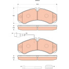 TRW | Bremsbelagsatz, Scheibenbremse | GDB3440 TRW | Bremsbelagsatz, Scheibenbremse | GDB3440