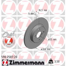 Zimmermann | Bremsscheibe | 590.2587.20