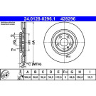 ATE | Bremsscheibe | 24.0128-0296.1