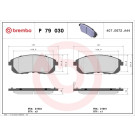 Brembo | Bremsbelagsatz, Scheibenbremse | P 79 030 Brembo | Bremsbelagsatz, Scheibenbremse | P 79 030