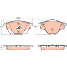 TRW | Bremsbelagsatz, Scheibenbremse | GDB2034 TRW | Bremsbelagsatz, Scheibenbremse | GDB2034