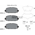 Textar | Bremsbelagsatz, Scheibenbremse | 2284401 Textar | Bremsbelagsatz, Scheibenbremse | 2284401