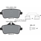 Textar | Bremsbelagsatz, Scheibenbremse | 2521509 Textar | Bremsbelagsatz, Scheibenbremse | 2521509