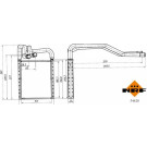 NRF | Wärmetauscher, Innenraumheizung | 54428