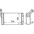 Mahle | Wärmetauscher, Innenraumheizung | AH 43 000S