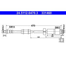 ATE | Bremsschlauch | 24.5112-0470.3