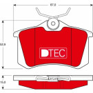 TRW | Bremsbelagsatz, Scheibenbremse | GDB823DTE TRW | Bremsbelagsatz, Scheibenbremse | GDB823DTE