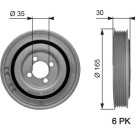 Gates | Riemenscheibe, Kurbelwelle | TVD1032
