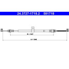 ATE | Seilzug, Feststellbremse | 24.3727-1718.2