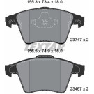 Textar | Bremsbelagsatz, Scheibenbremse | 2374702 Textar | Bremsbelagsatz, Scheibenbremse | 2374702