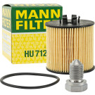 Mann-Filter | Ölfilter-Set | Ölfilter mit Ablassschraube für Audi, Seat, Skoda, VW | HU 712/6 X