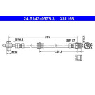 ATE | Bremsschlauch | 24.5143-0578.3