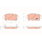 TRW | Bremsbelagsatz, Scheibenbremse | GDB3242 TRW | Bremsbelagsatz, Scheibenbremse | GDB3242