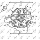 NRF | Lüfter, Motorkühlung | 47747