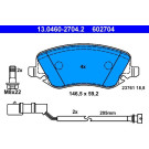 ATE | Bremsbelagsatz, Scheibenbremse | 13.0460-2704.2 ATE | Bremsbelagsatz, Scheibenbremse | 13.0460-2704.2