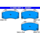 ATE | Bremsbelagsatz, Scheibenbremse | 13.0460-4891.2 ATE | Bremsbelagsatz, Scheibenbremse | 13.0460-4891.2