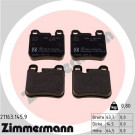 Zimmermann | Bremsbelagsatz, Scheibenbremse | 21163.145.9 Zimmermann | Bremsbelagsatz, Scheibenbremse | 21163.145.9