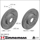 Zimmermann | Bremsscheibe | 100.3300.53