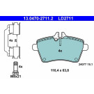 ATE | Bremsbelagsatz, Scheibenbremse | 13.0470-2711.2 ATE | Bremsbelagsatz, Scheibenbremse | 13.0470-2711.2