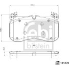 FEBI BILSTEIN 184439 Bremsbeläge FEBI BILSTEIN 184439 Bremsbeläge