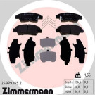 Zimmermann | Bremsbelagsatz, Scheibenbremse | 24979.165.2 Zimmermann | Bremsbelagsatz, Scheibenbremse | 24979.165.2