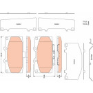 TRW | Bremsbelagsatz, Scheibenbremse | GDB3470 TRW | Bremsbelagsatz, Scheibenbremse | GDB3470