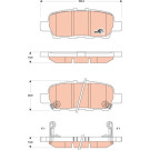 TRW | Bremsbelagsatz, Scheibenbremse | GDB3508 TRW | Bremsbelagsatz, Scheibenbremse | GDB3508