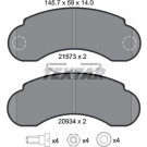 Textar | Bremsbelagsatz, Scheibenbremse | 2157302 Textar | Bremsbelagsatz, Scheibenbremse | 2157302