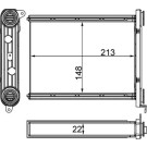 Mahle | Wärmetauscher, Innenraumheizung | AH 259 000S