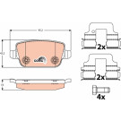 TRW | Bremsbelagsatz, Scheibenbremse | GDB1732 TRW | Bremsbelagsatz, Scheibenbremse | GDB1732